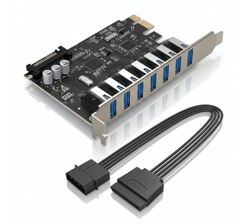 Плата расширения PCIe | 7×USB 3.0 | ORICO PVU3-7U-V1